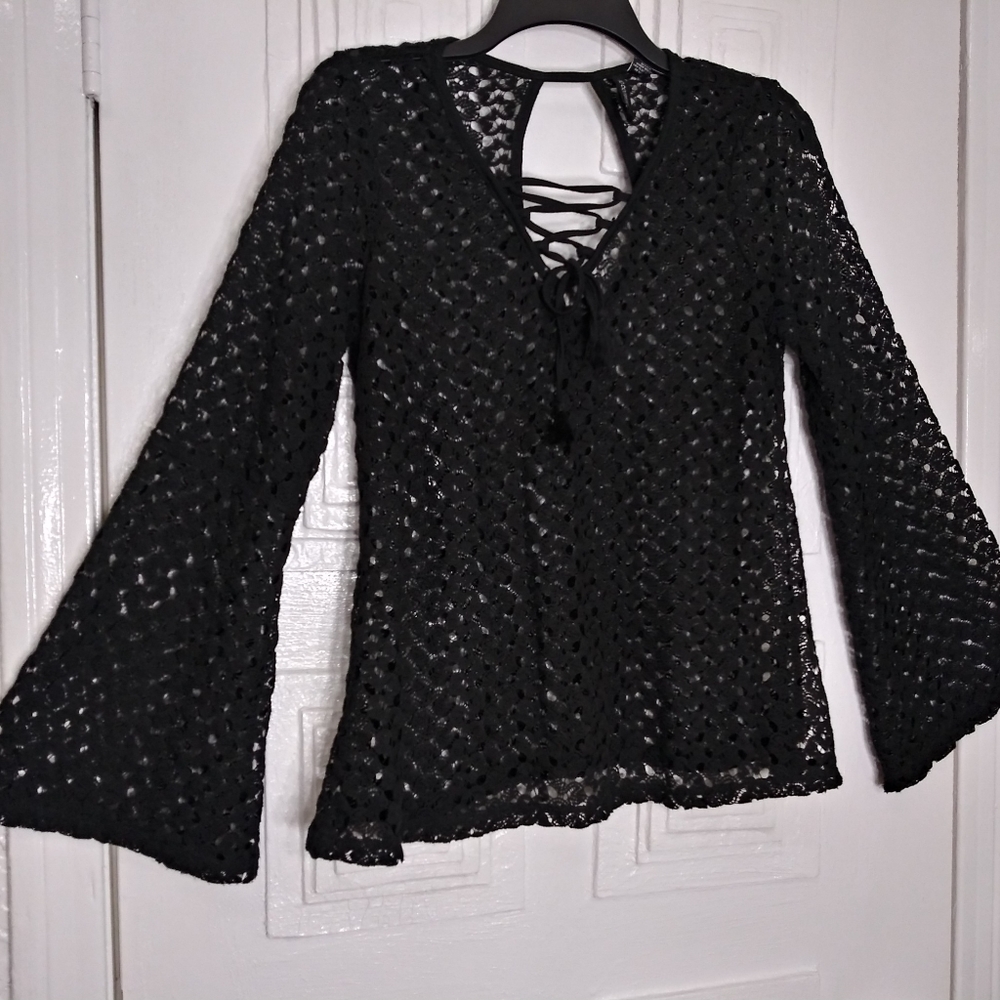 No comment Top cover Beach Summer Vacation Tavel Black Size L